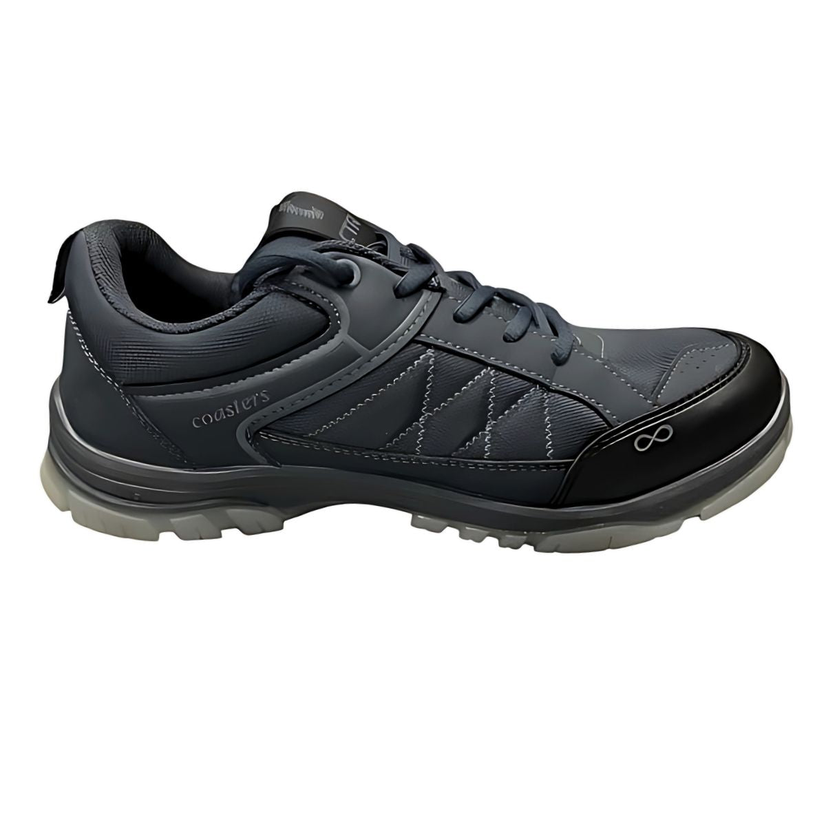 CTR Trek-1 Low Ankle Light Weight Trekking and Hiking Shoes - Cement Black