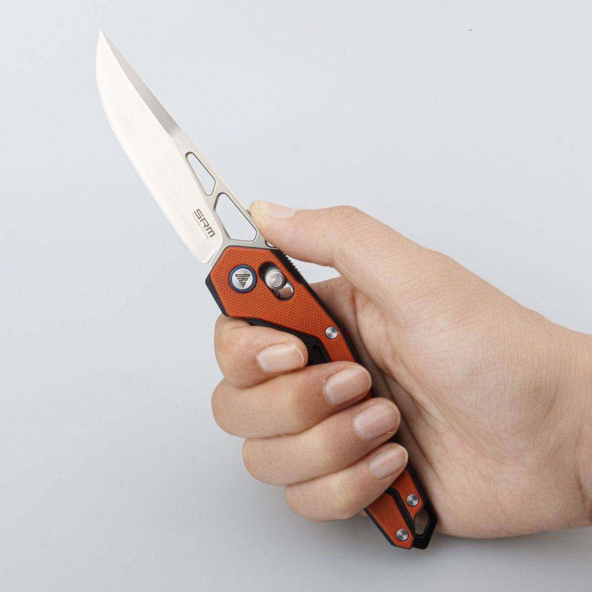 Mecha Pocket Folding Knife 9225-GJ - Orange 5