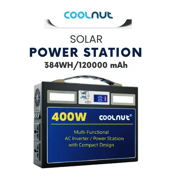 Compact Solar Power Station - 384Wh - 400Watt - 120000mAh 1