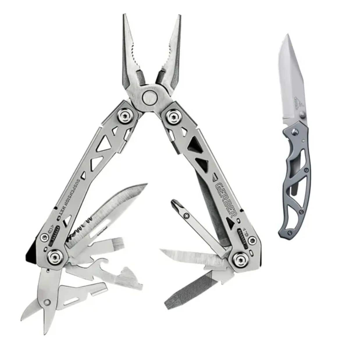 Suspension-NXT Multi-Tool + Mini Paraframe GT 4L Pocket Knife - Silver - 31-003869 1