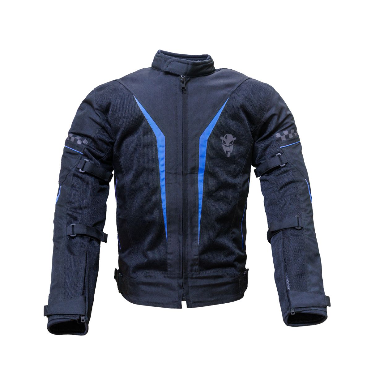 Breezer Mesh Motorcycle Riding Jacket - Black+Blue - Level 2 - OutdoorTravelGear.com