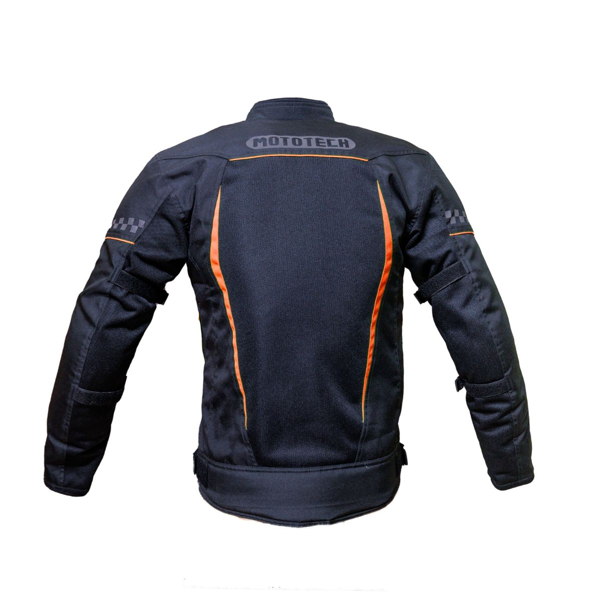 Breezer Mesh Motorcycle Riding Jacket - Black+Orange - Level 2