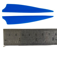 3” Shield Fletches - 170028 - Dark Blue 2pcs + Grey 1pc Vanes - Archery Equipment - OutdoorTravelGear.com