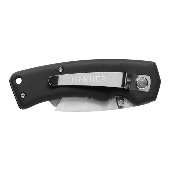 Edge Utility Knife with Rubber Handle - Black - 31-000668 - OutdoorTravelGear.com