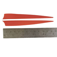 5” Shield Fletches - 170017 - Red 2pcs + White 1pc Vanes - Archery Equipment - OutdoorTravelGear.com