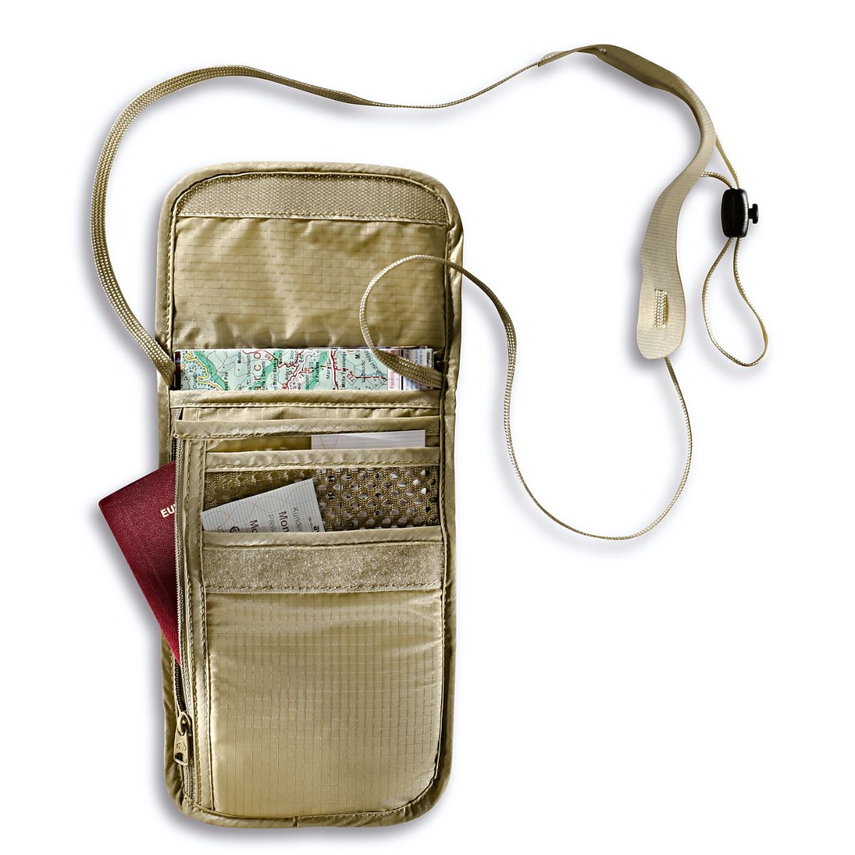 Skin Neck Pouch - Natural Beige - OutdoorTravelGear.com