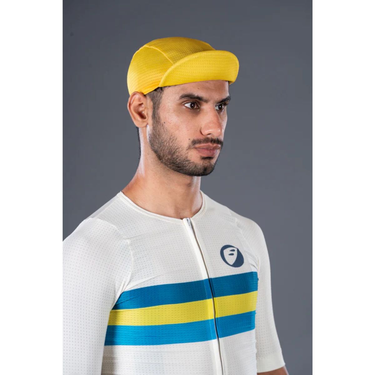 Unisex Cycling Cap - Hustle - Yellow - OutdoorTravelGear.com