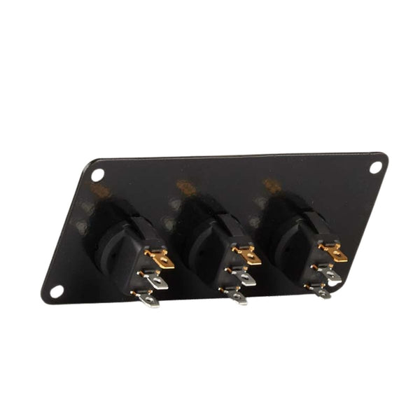 Switch Panel with 3 On/Off Switch with Indicator - 110x50mm 12/24V DC RV - OutdoorTravelGear.com