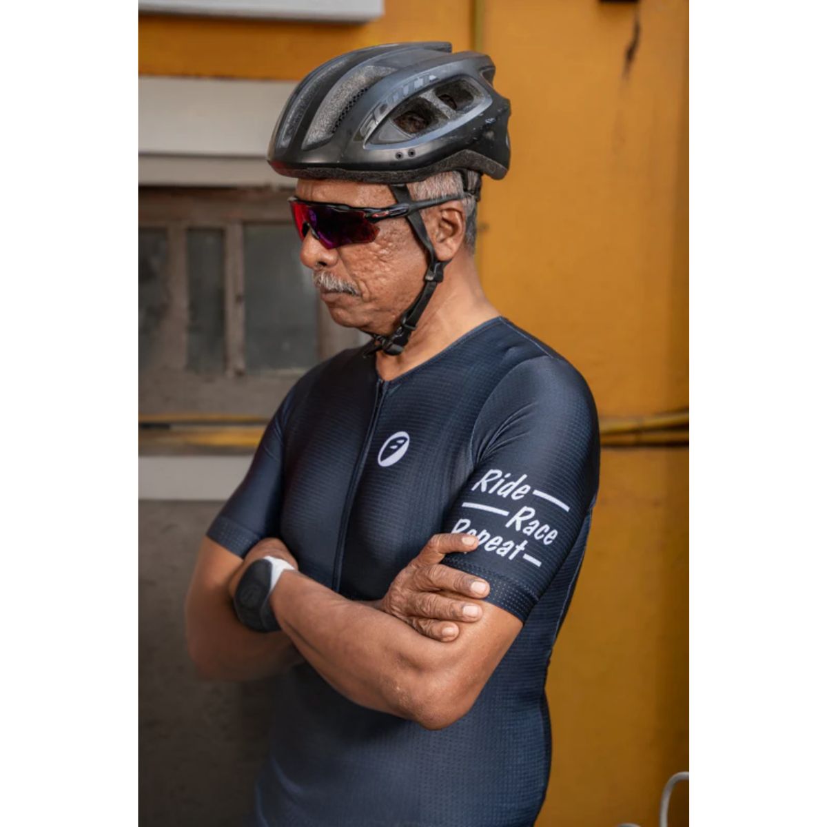 Unisex Cycling Jersey - Race fit - Stealth - OutdoorTravelGear.com