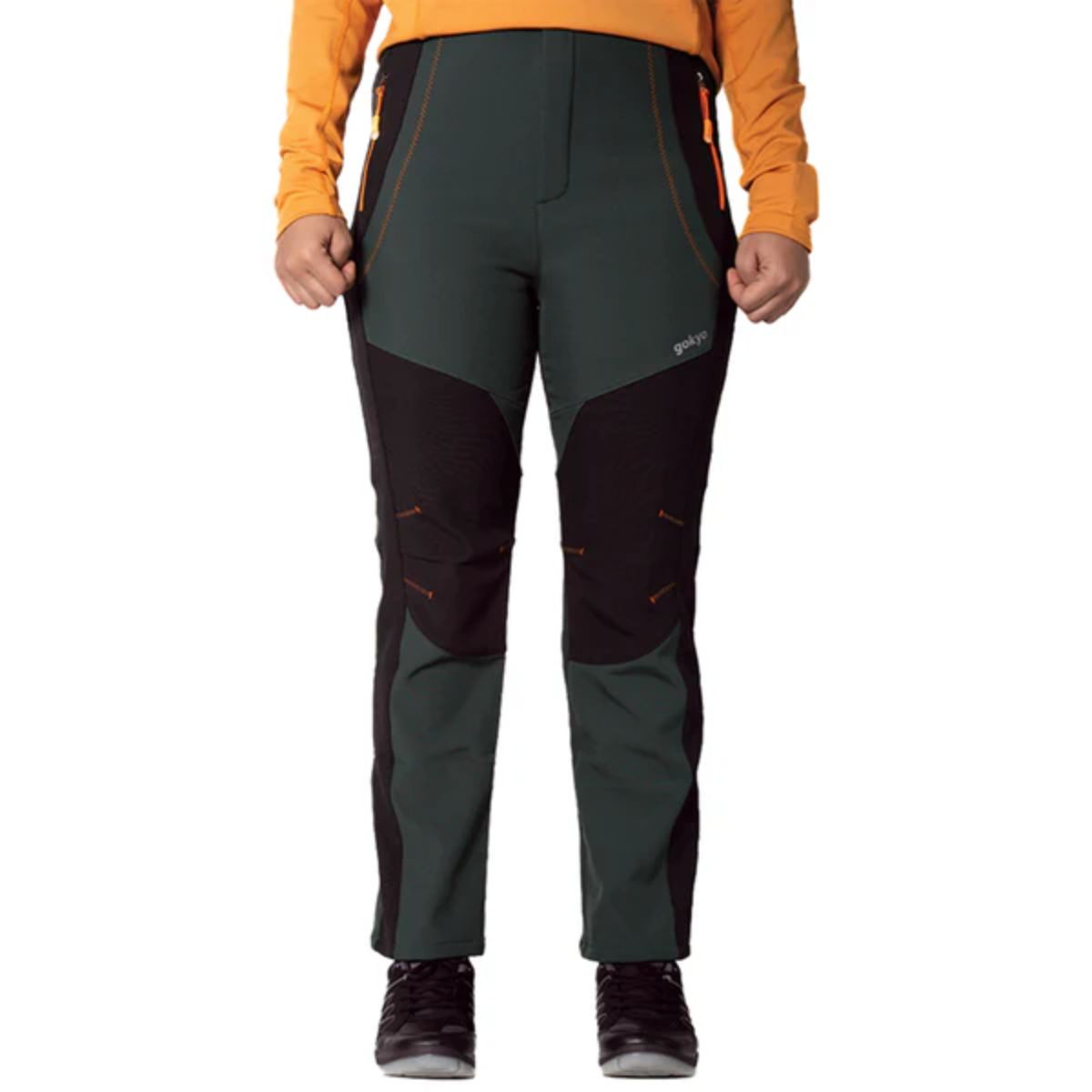 Women's K2 Cold Weather Trekking & Travel Pants- Sherpa Series - Olive - OutdoorTravelGear.com