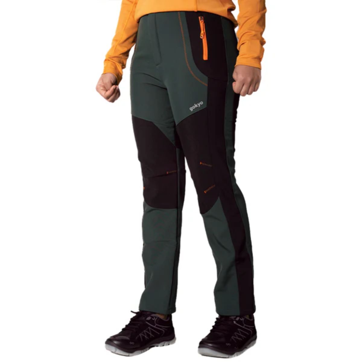 Women's K2 Cold Weather Trekking & Travel Pants- Sherpa Series - Olive - OutdoorTravelGear.com