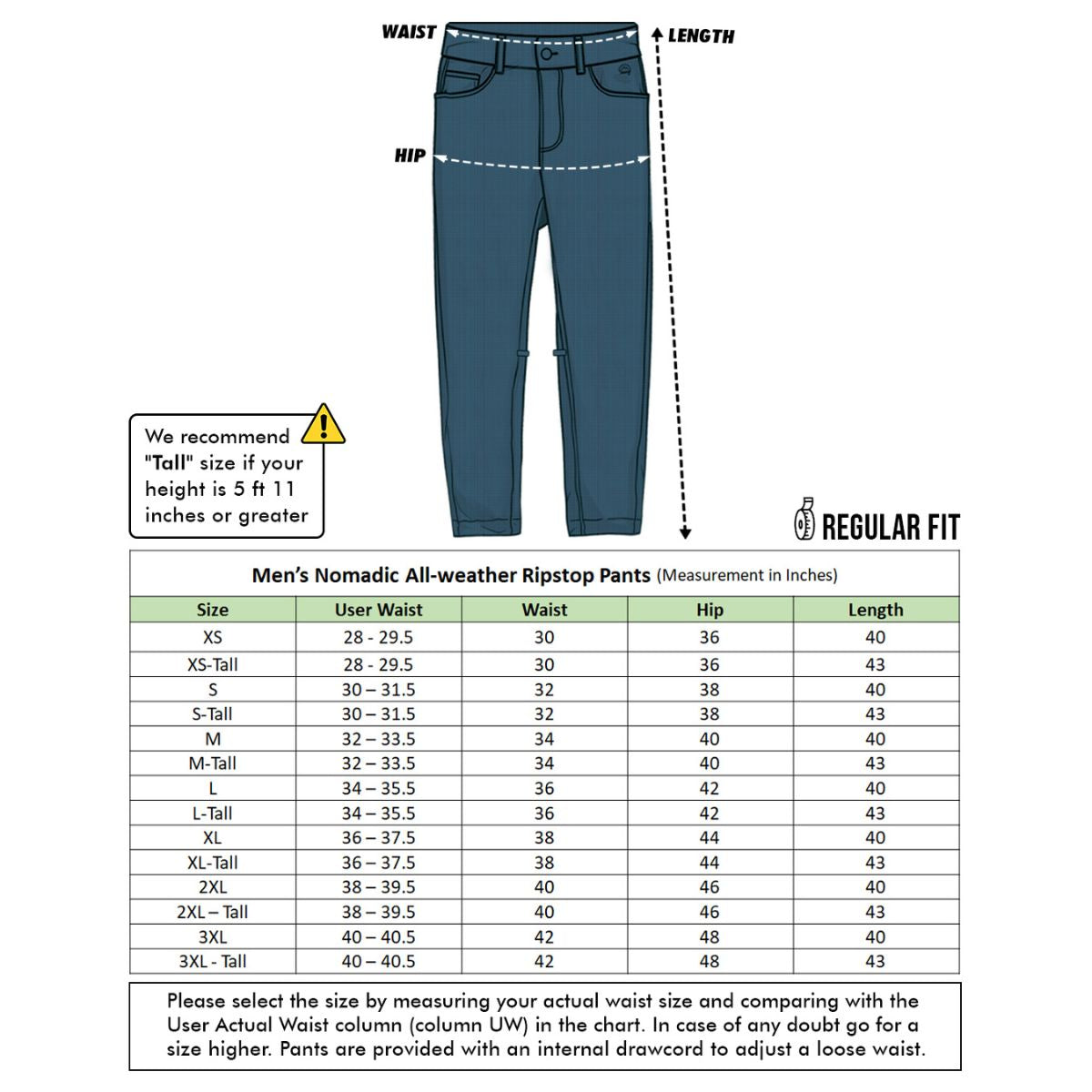 Men's Nomadic  Pants - Polar Night - OutdoorTravelGear.com