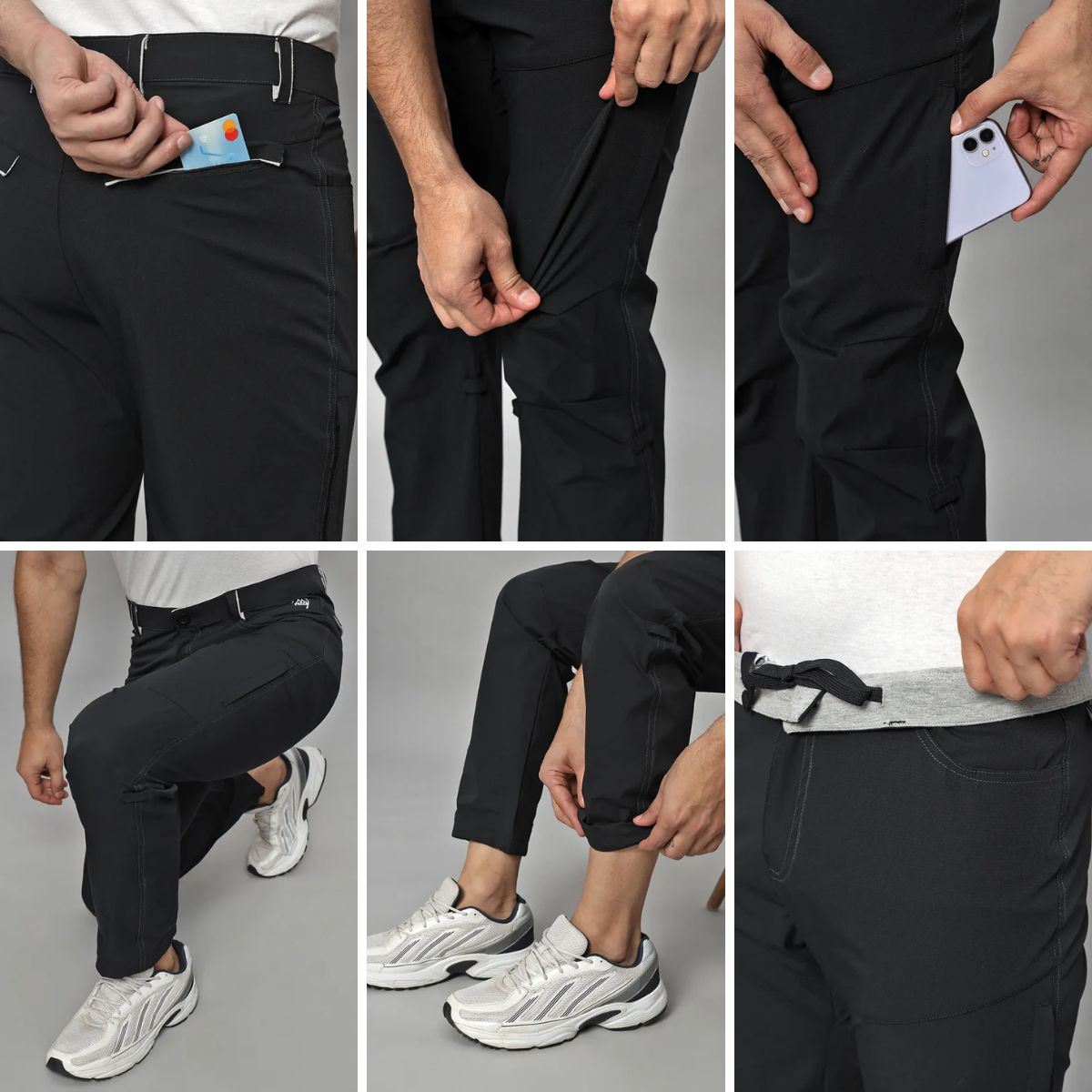 Men's Nomadic  Pants - Pitch Black - OutdoorTravelGear.com