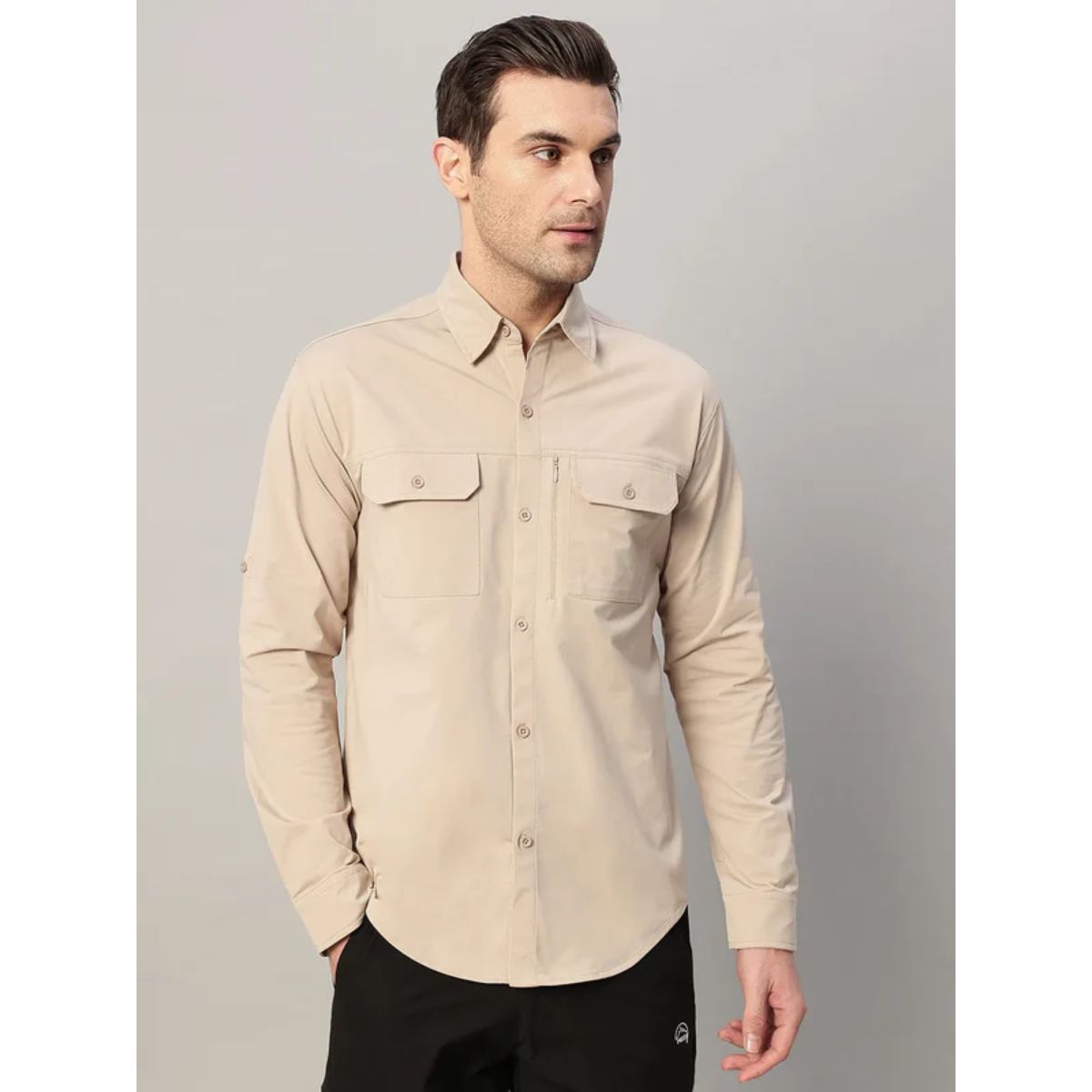 Men's TechFlex Cargo Shirt - Atmosphere - OutdoorTravelGear.com