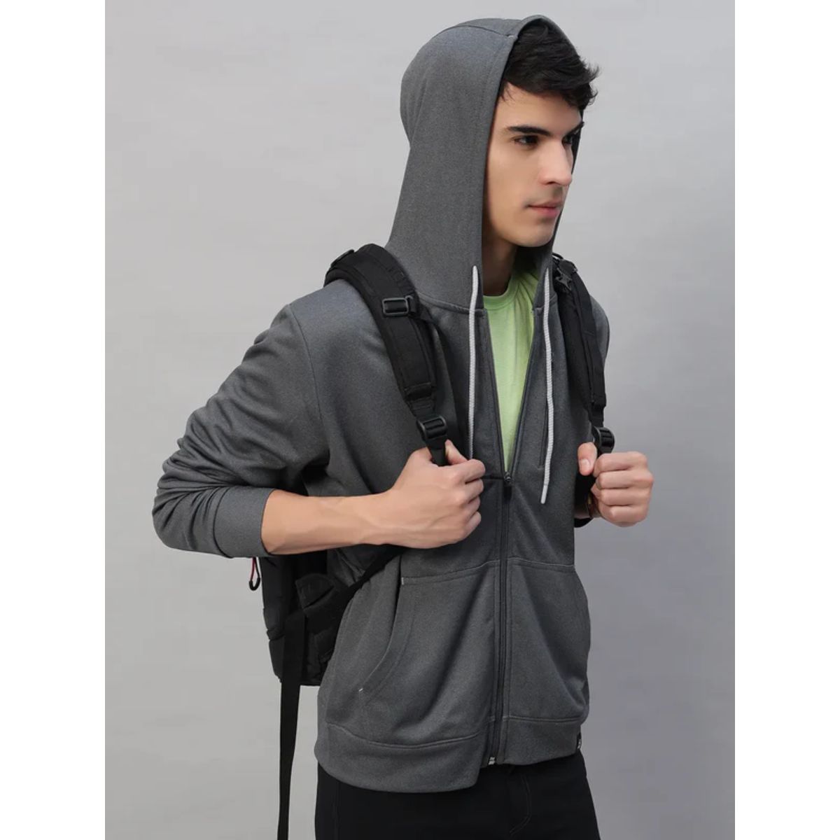 Men's Element Hoodie - Grey Melange - OutdoorTravelGear.com