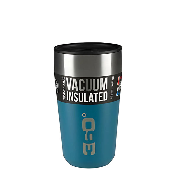 360° Vacuum Insulated Stainless Travel Mug - 475ml - Denim - OutdoorTravelGear.com