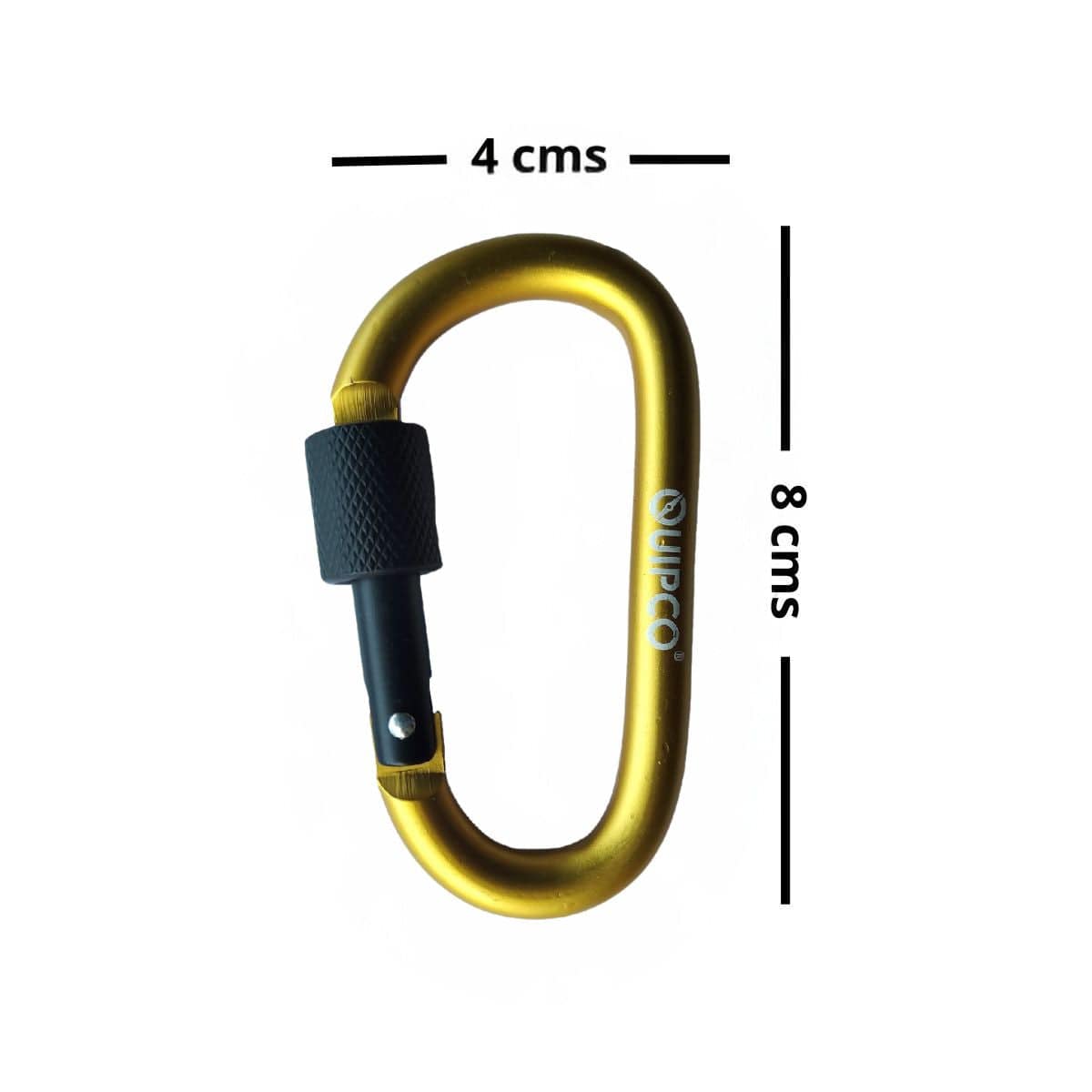 Coral Screwgate Accessory Carabiner - 8cms - Yellow 2