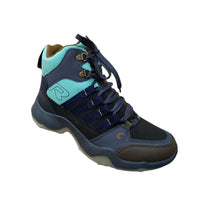 CTR Rub-600 High Ankle Trekking and Hiking Shoes - Blue + Black 1