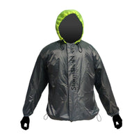 StormShield Air Ultralight Waterproof Rain Overjacket - Grey+Green 1