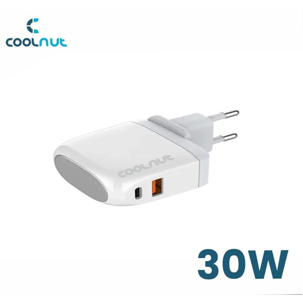 30W Fast Charger Changeable Plug Charger - PD & QC 3.0 Port 1