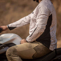 Moto Jersey Escape - Canyon Series - Beige - OutdoorTravelGear.com