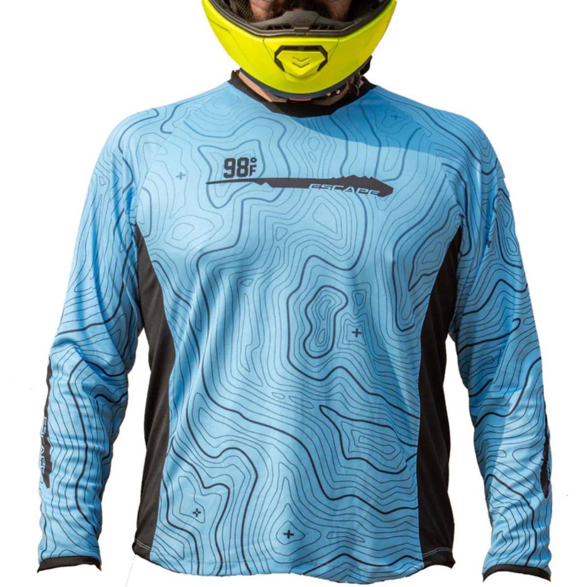 Moto Jersey Escape - Canyon Series - Light Blue - OutdoorTravelGear.com