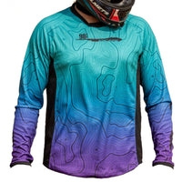 Moto Jersey Escape - Canyon Series - Light Blue & Purple