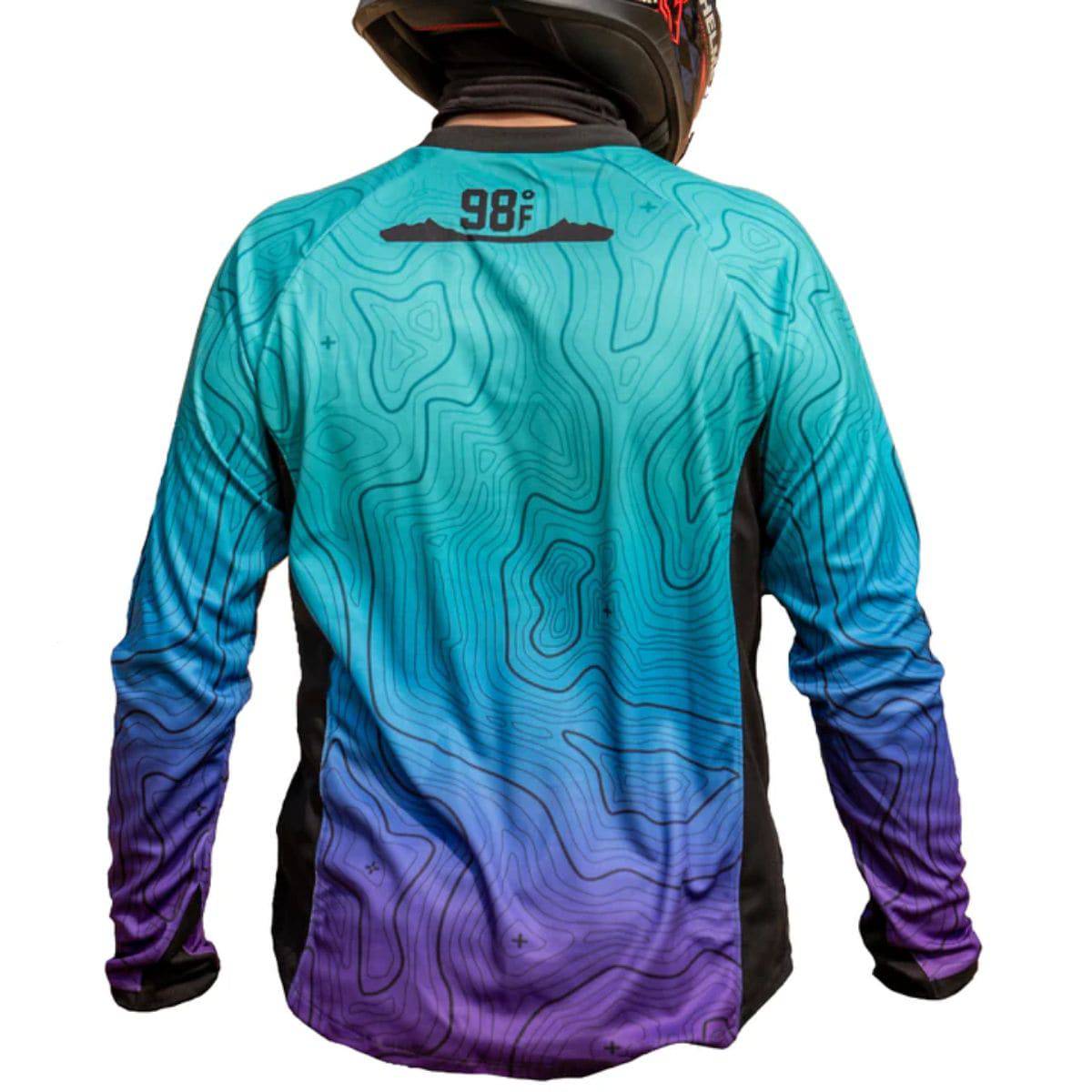 Moto Jersey Escape - Canyon Series - Light Blue & Purple