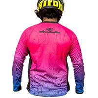 Moto Jersey Escape - Canyon Series - Pink & Blue