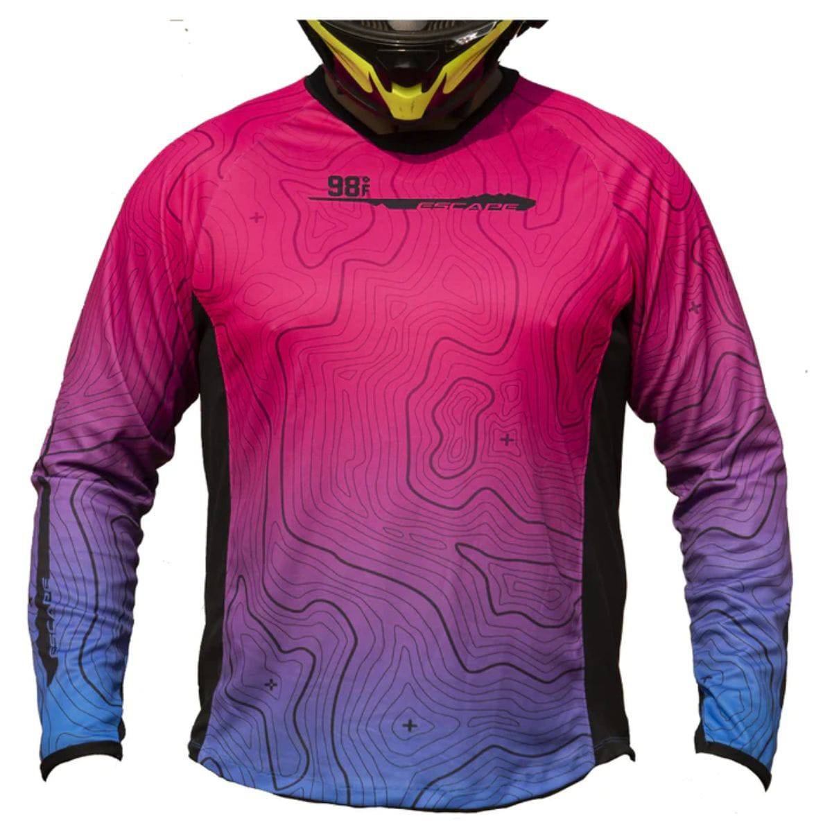 Moto Jersey Escape - Canyon Series - Pink & Blue