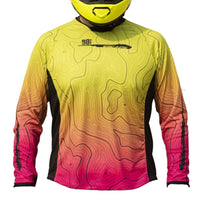 Moto Jersey Escape - Canyon Series - Yellow & Pink