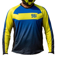 Moto Jersey Escape - Classic Series - Yellow & Blue - OutdoorTravelGear.com