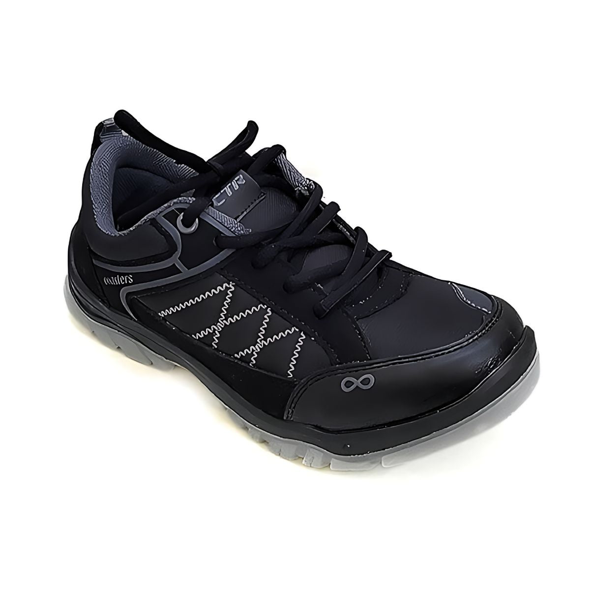 CTR Trek-1 Low Ankle Light Weight Trekking and Hiking Shoes - Black - OutdoorTravelGear.com