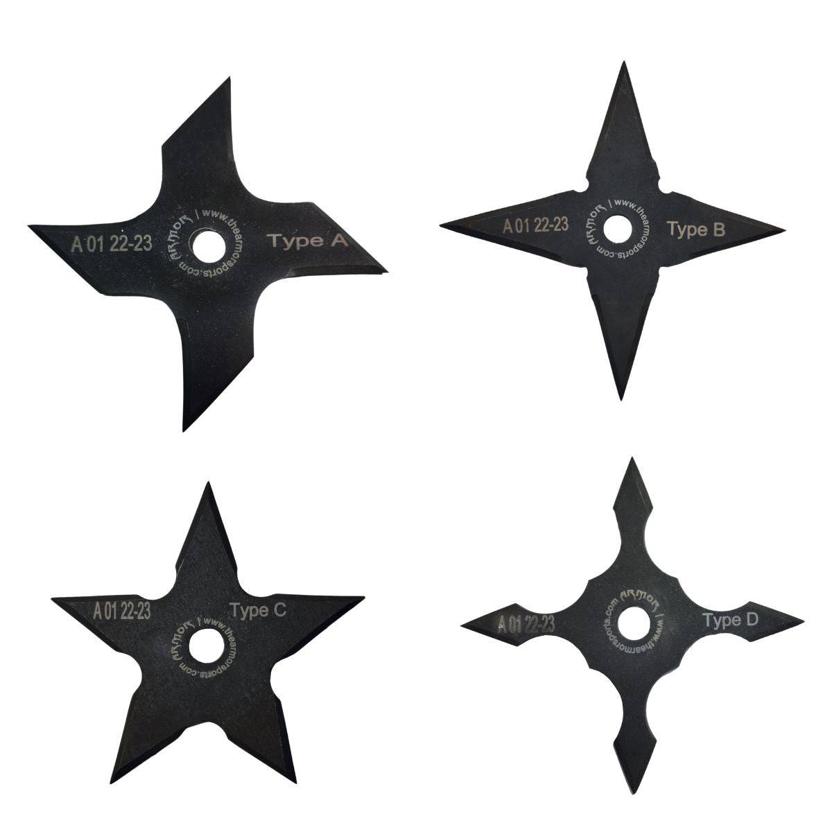 Shuriken - Set of 4 - Type A, B, C & D 