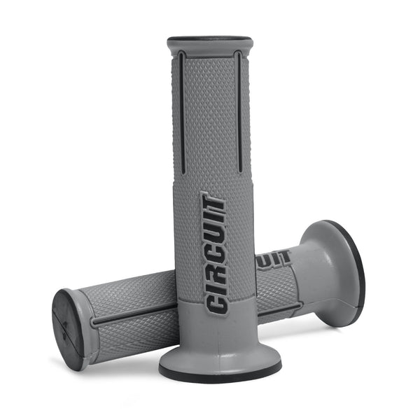 Speed Everyday Motorcycle Handlebar Grips - Grey+Black - OutdoorTravelGear.com