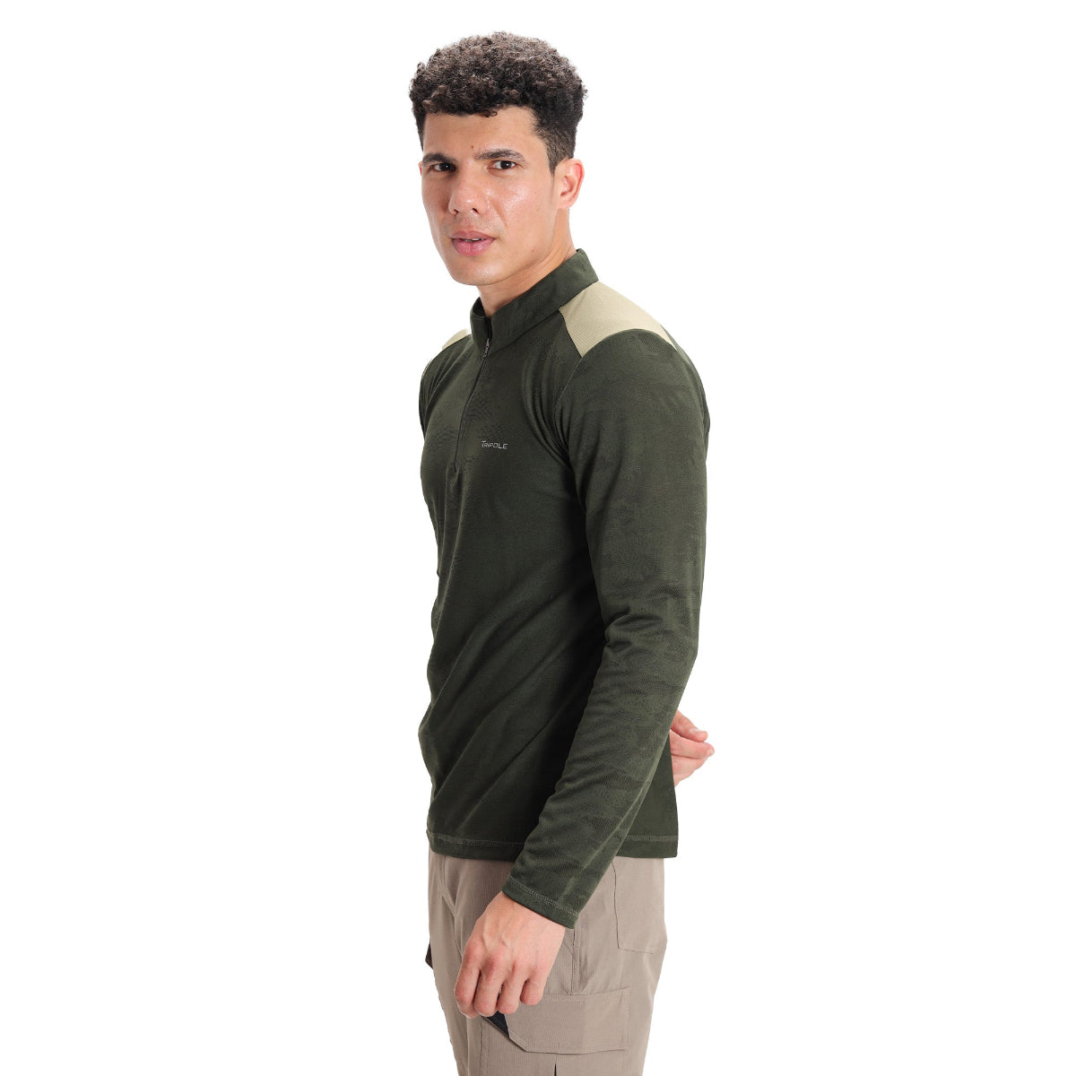 Hiking and Trekking T-Shirt | Jersey - Full Sleeves - Green - OutdoorTravelGear.com