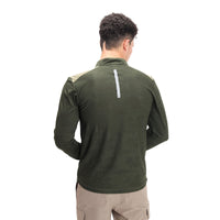 Hiking and Trekking T-Shirt | Jersey - Full Sleeves - Green - OutdoorTravelGear.com