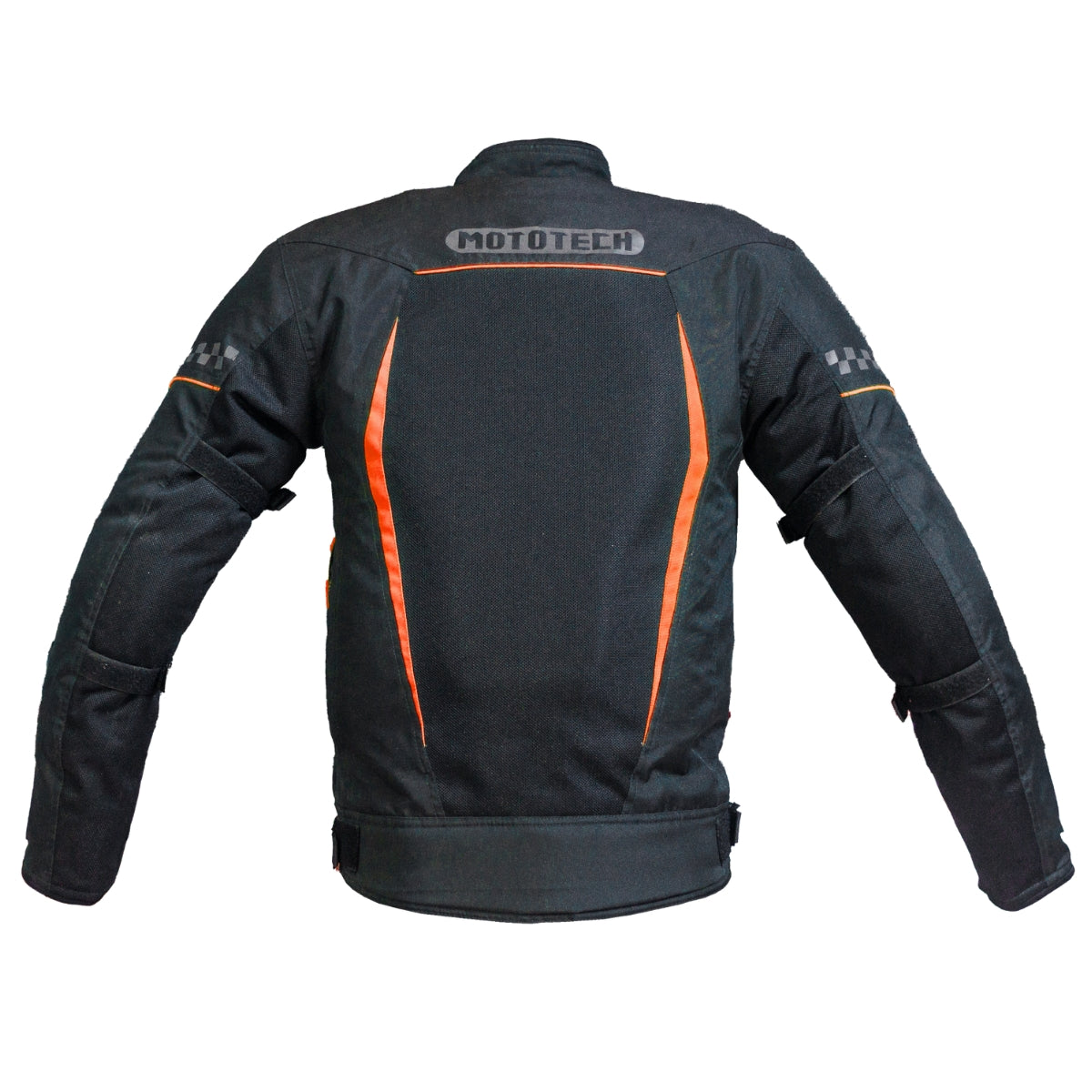 Breezer Mesh Motorcycle Riding Jacket - Black+Orange - Level 2 - OutdoorTravelGear.com