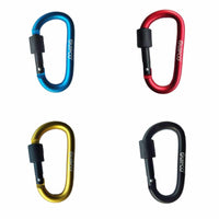 Coral Screwgate Accessory Carabiner - 8cms - Pack of 4 - OutdoorTravelGear.com