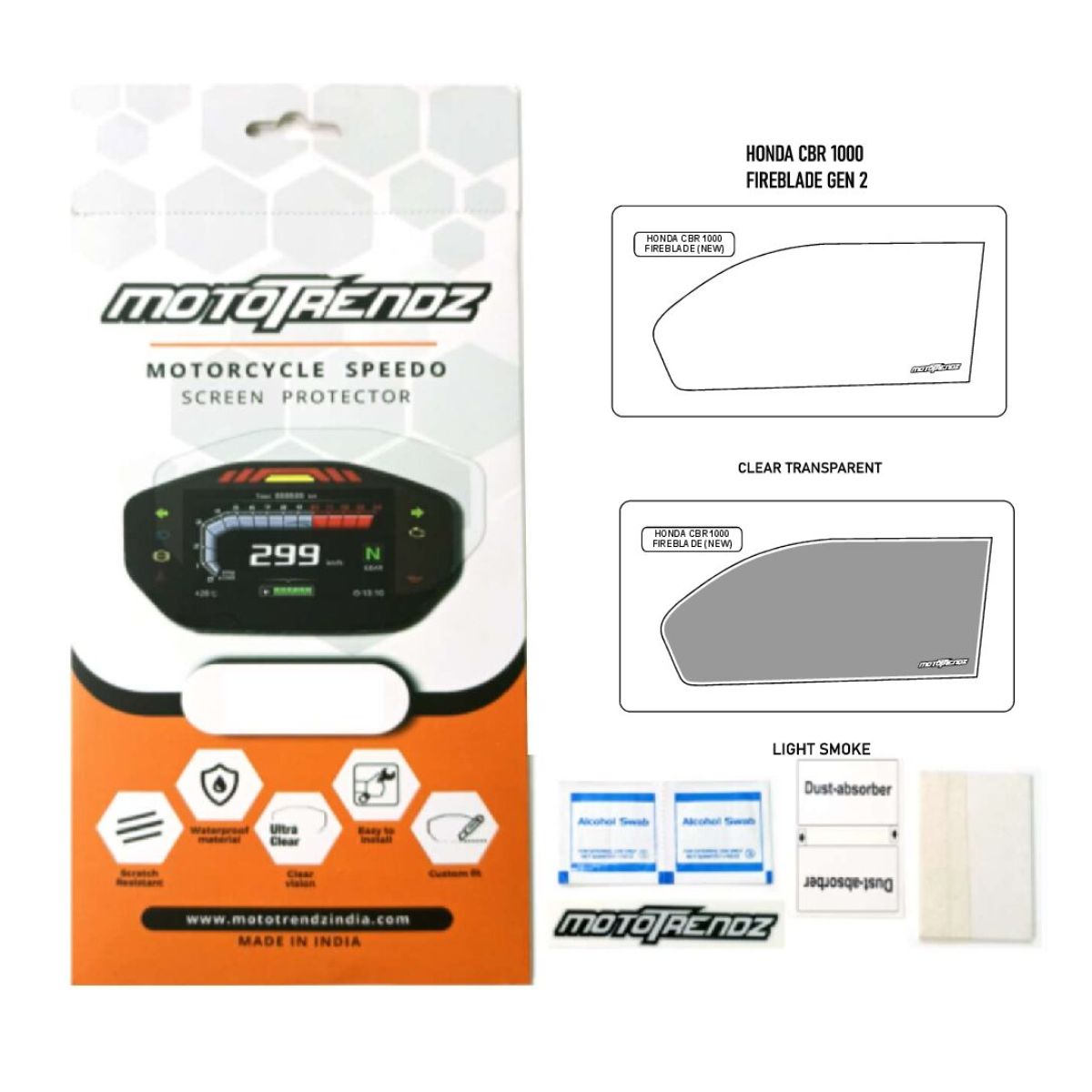 Speedo Screen Protector for Honda CBR 1000 RR / Fireblade - Generation 2