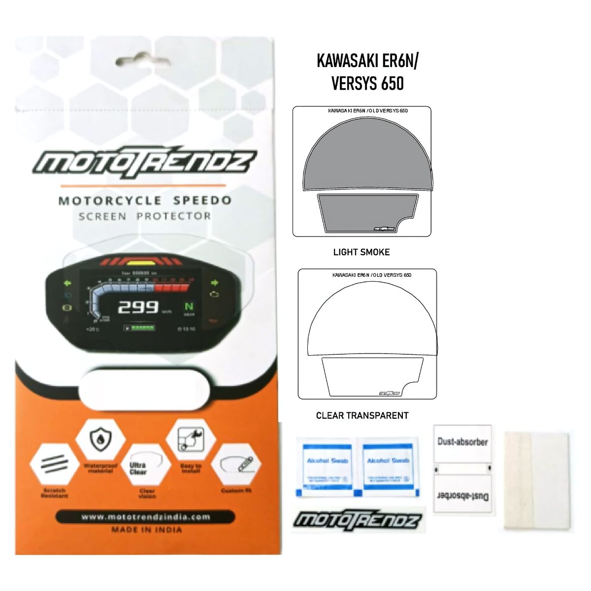 Speedo Screen Protector for Kawasaki ER6N / Versys 650 (Old) 1