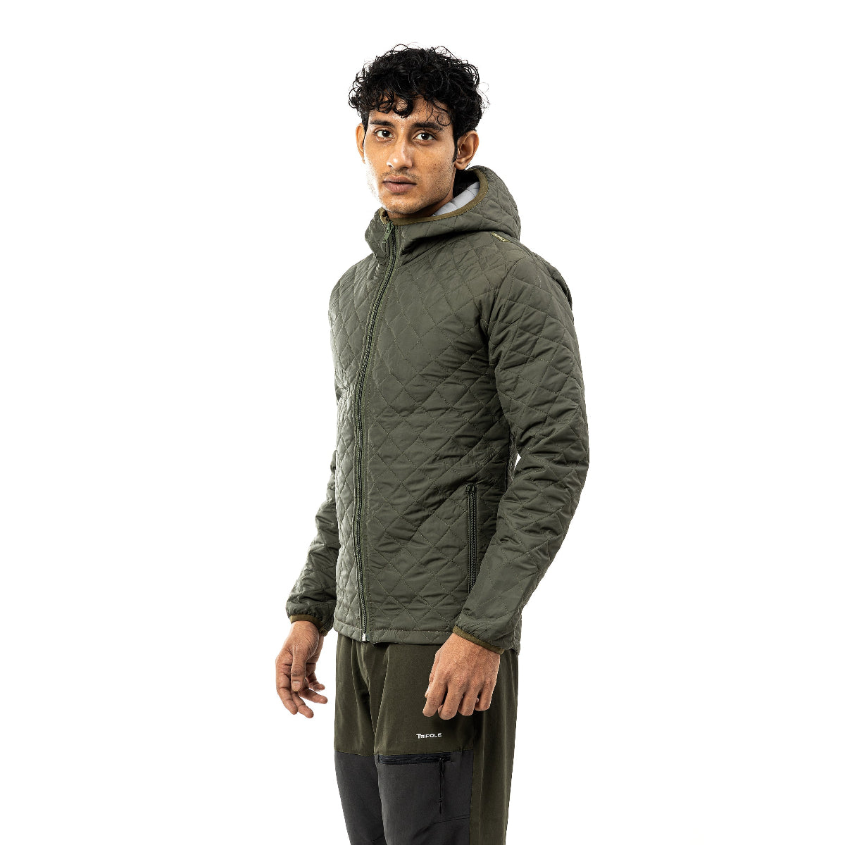 Quilted Winter Jacket for Daily Use | Hiking | Travelling - Army Green - OutdoorTravelGear.com