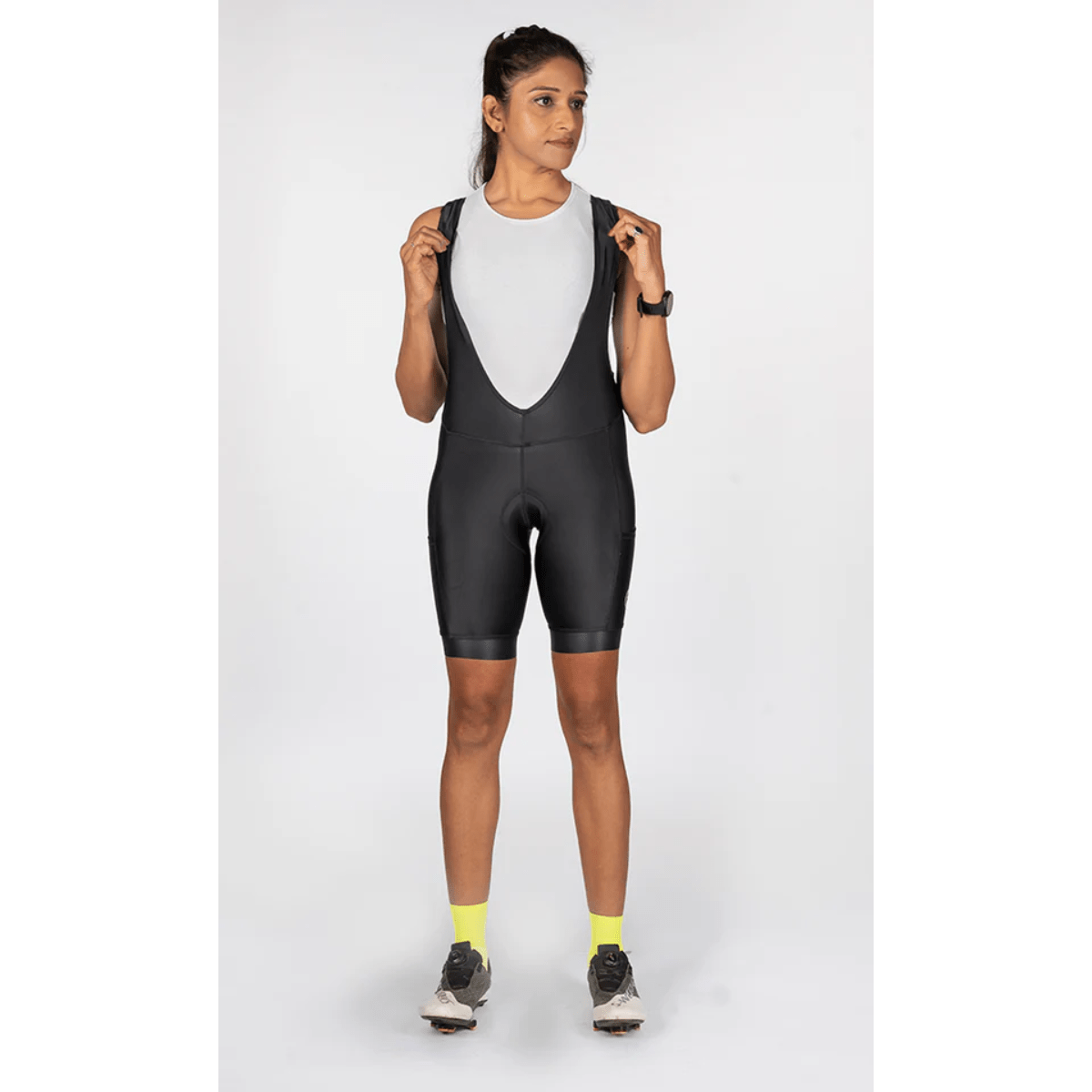 Womens Cycling - Bib Shorts - Explore - Black 24 - OutdoorTravelGear.com