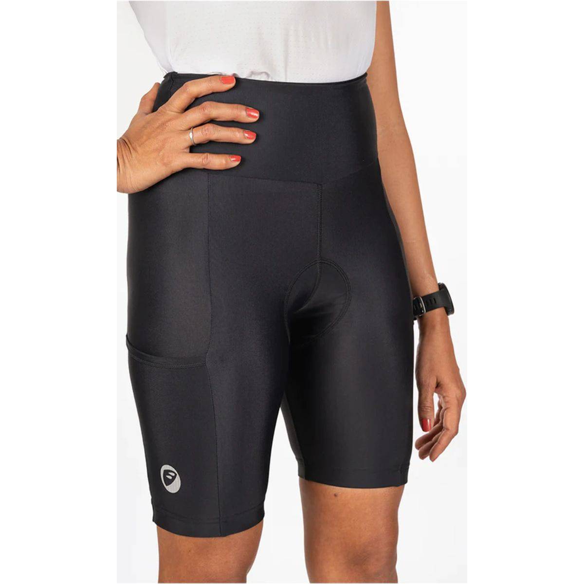 Womens Cycling Shorts - Padded Shorts - Evolve Prima - Black - OutdoorTravelGear.com