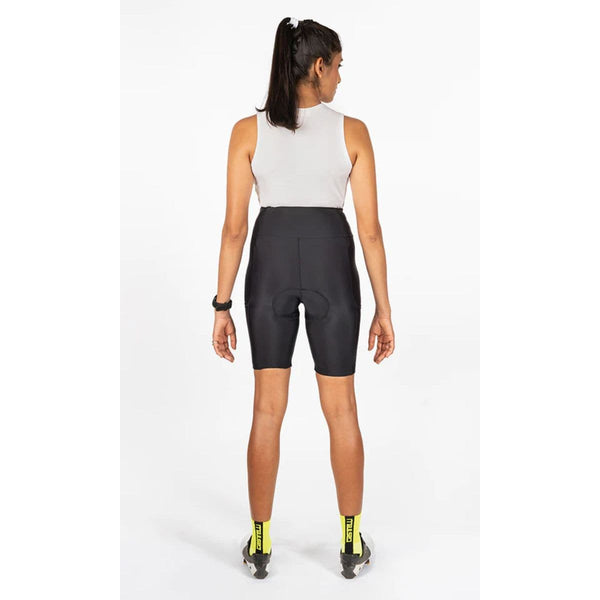 Womens Cycling Endurance Bibless Shorts - Padded Shorts - Evolve Prima - Black - OutdoorTravelGear.com