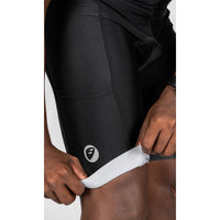 Mens Cycling - Bib Shorts - Explore - Ebony Black - OutdoorTravelGear.com