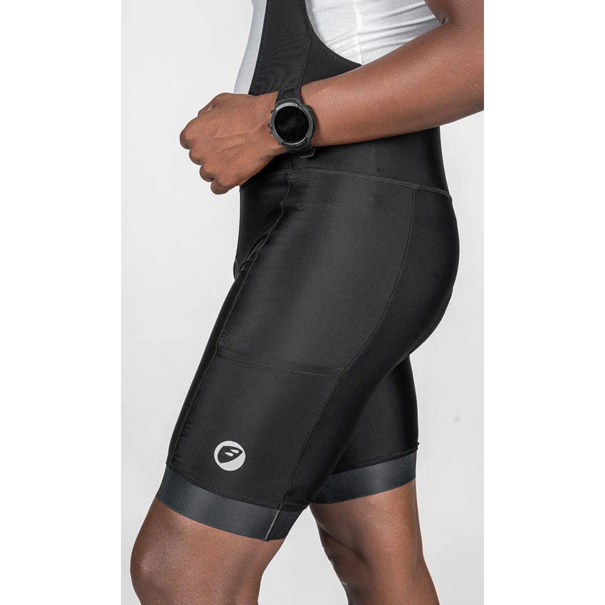 Mens Cycling - Bib Shorts - Explore - Ebony Black - OutdoorTravelGear.com