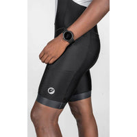 Mens Cycling - Bib Shorts - Explore - Ebony Black - OutdoorTravelGear.com