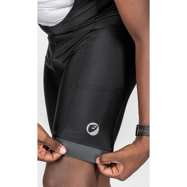 Mens Cycling - Bib Shorts - Explore - Ebony Black - OutdoorTravelGear.com