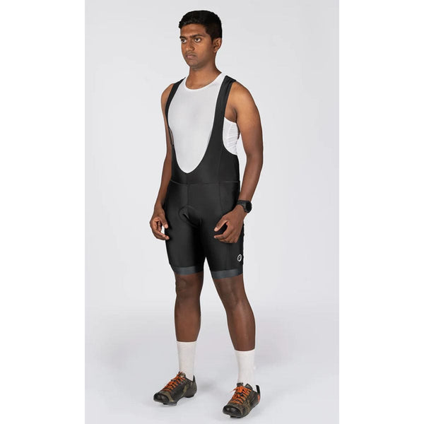 Mens Cycling - Endurance Bib Shorts - Explore - Ebony Black - OutdoorTravelGear.com